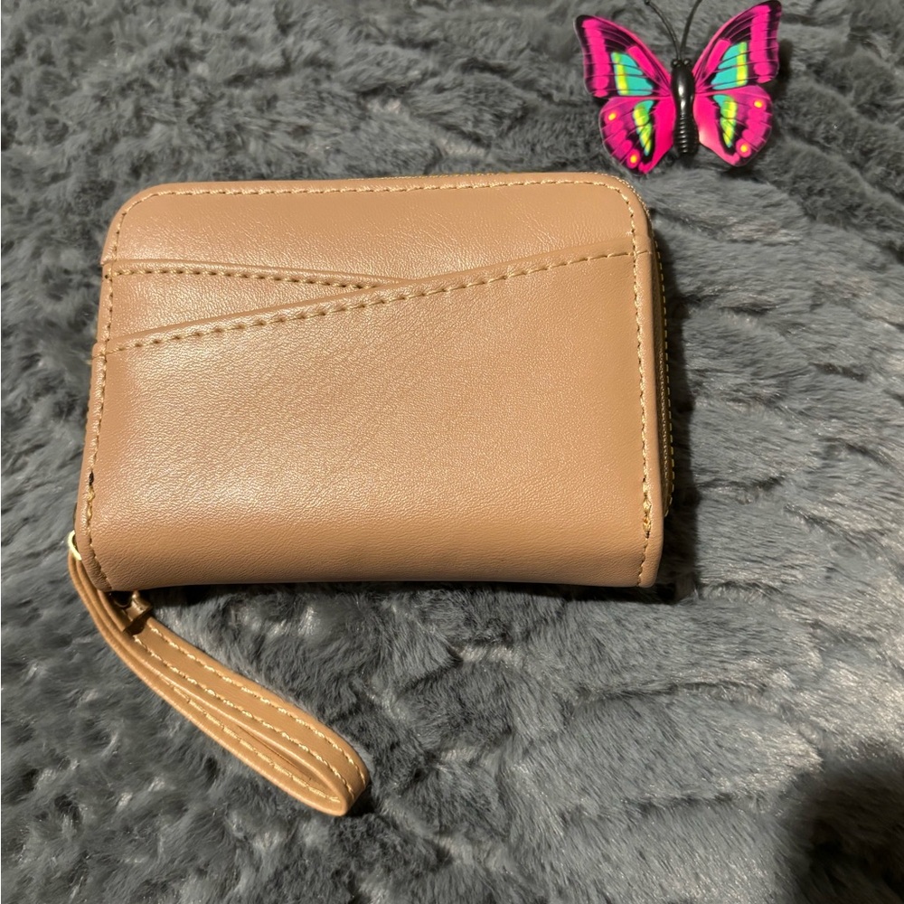 Tan Women's Zip Wallet New